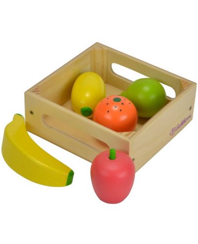 Дървен комплект Eichhorn - Кутия с плодове - 1