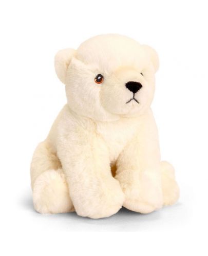 Плюшена играчка Keel Toys Eco - Полярна мечка, 18 cm - 1