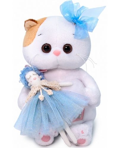 Плюшена играчка Budi Basa - Коте Ли-Ли бебе, с кукла Малвина, 20 cm - 1