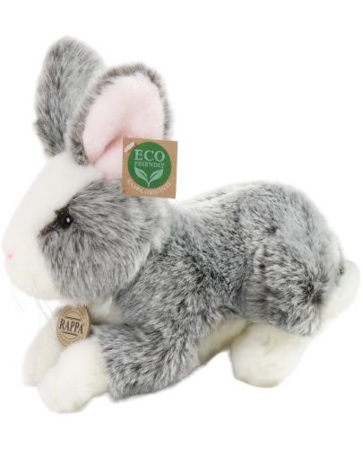 Плюшена играчка Rappa Еко приятели - Зайче с розови уши, стоящо, 23 cm - 1