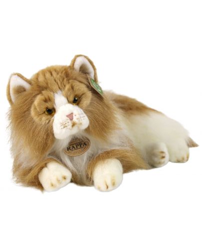 Плюшена играчка Rappa Еко приятели - Персийска котка, двуцветна, лежаща, 25 cm - 1