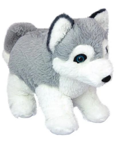 Плюшена играчка Wild Planet - Кученце Хъски, 25 cm - 1