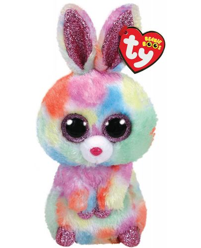 Плюшена играчка TY Toys Beanie Boos - Зайче Bloomy, 15 cm - 1