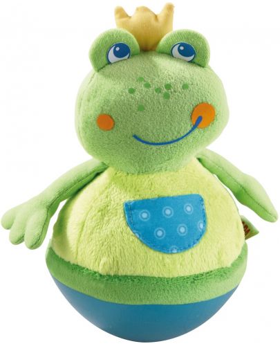Плюшена играчка Haba - Клатушкаща се жабка - 1