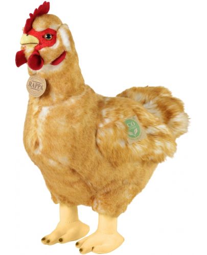 Плюшена играчка Rappa Еко приятели - Домашна кокошка с яйце, 33 cm - 1