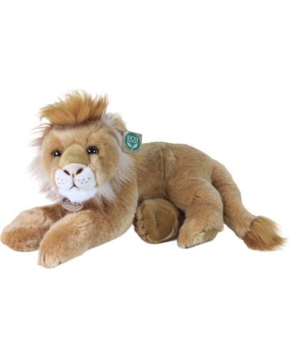 Плюшена играчка Rappa Еко приятели - Лъв, лежащ, 40 cm - 1