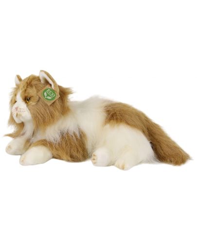 Плюшена играчка Rappa Еко приятели - Персийска котка, двуцветна, лежаща, 25 cm - 2