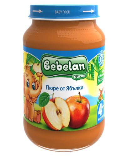 Плодово пюре Bebelan Puree -  Ябълки, 190 g - 1
