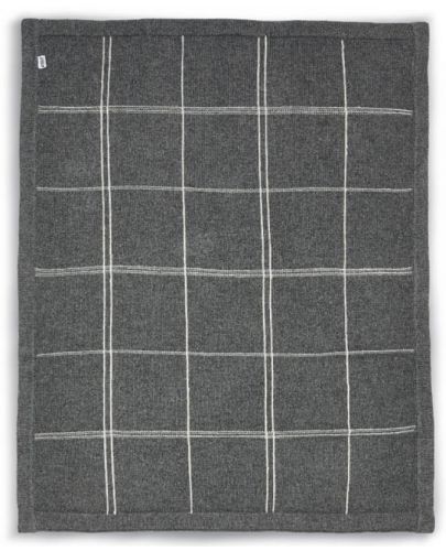 Плетено одеяло Mamas & Papas, 70 х 90 cm, Grey Check - 2