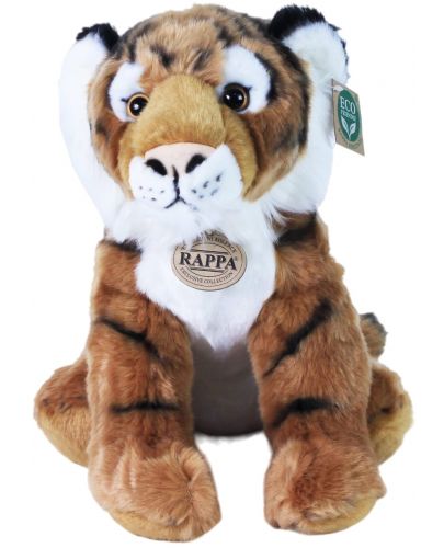 Плюшена играчка Rappa Еко приятели - Тигър, седящ, 30 cm - 1