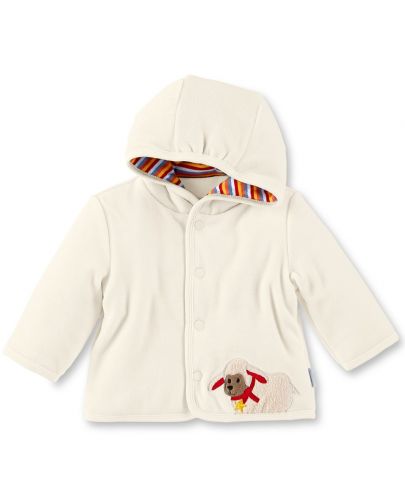 Плюшено бебешко палтенце Sterntaler - С агънце, 68 cm, 5-6 месеца - 1