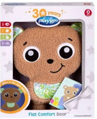 Плюшена бебешка играчка за гушкане Playgro - Мече - 3