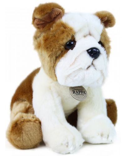 Плюшена играчка Rappa Еко приятели - Куче Булдог, седящ, 26 cm - 1