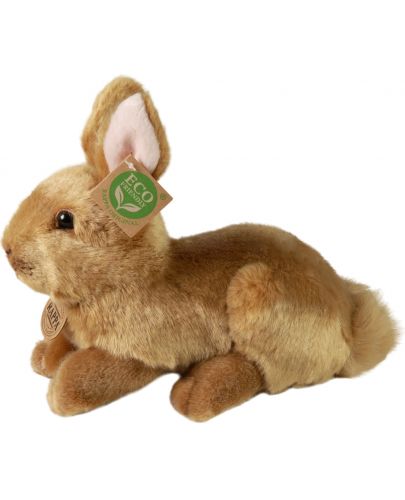 Плюшена играчка Rappa Еко приятели - Бежово зайче, стоящо, 24 cm - 3