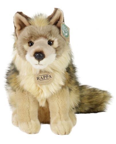 Плюшени играчки Rappa Еко приятели - Вълк/койот, седящ, 24 cm - 1