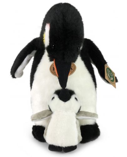 Плюшена играчка Rappa Еко приятели -  Пингвин с бебе, 22 cm - 3