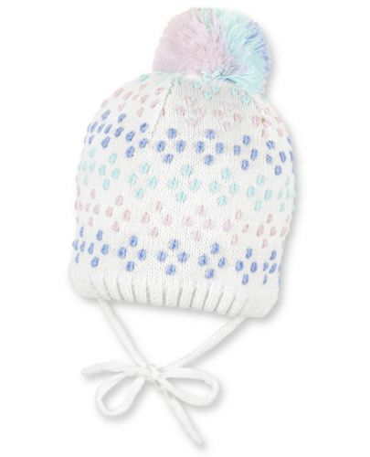 Плетена зимна шапка Sterntaler - С пискюл, 51 cm, 18-24 месеца - 1