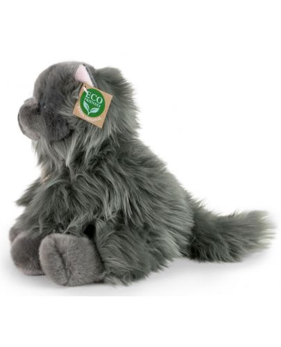 Плюшена играчка Rappa Еко приятели - Персийска дългокосместа котка, седяща, 30 cm - 3