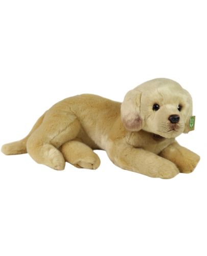 Плюшена играчка Rappa Еко приятели - Куче Лабрадор, легнало, 38 cm - 2