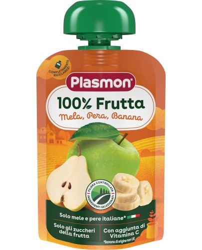 Плодова закуска Plasmon - Микс плодове, 100 g - 1