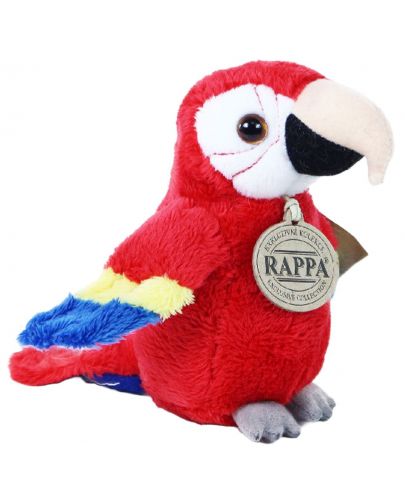Плюшена играчка Rappa Еко приятели - Бебе Червена Ара, 15 cm - 1
