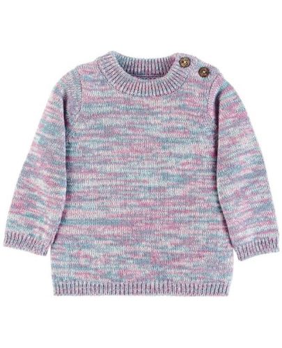 Плетен пуловер Sterntaler - От органичен памук, 86 cm, 18-24 месеца - 1