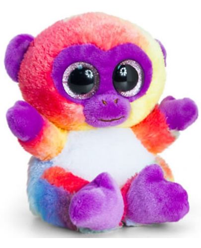 Плюшена играчка Keel Toys Animotsu - Маймунка, цветна, 15 cm - 1