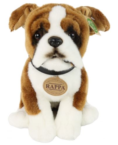 Плюшена играчка Rappa Еко приятели - Куче Боксер, седящ, 27 cm - 1