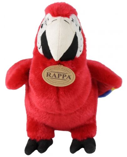 Плюшена играчка Rappa Еко приятели - Папагал червена Ара, 24 cm - 2