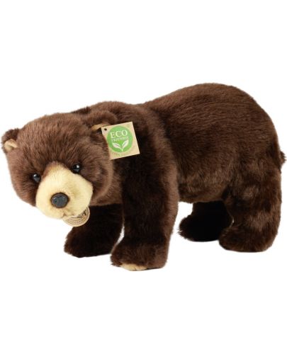 Плюшена играчка Rappa Еко приятели - Кафява мечка, стояща, 40 cm - 1