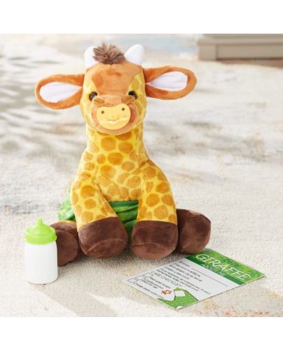 Плюшена играчка Melissa & Doug - Бебе жираф, с принадлежности - 7