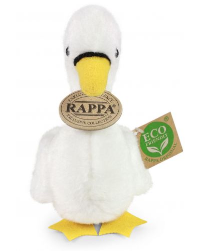 Плюшена играчка Rappa Еко приятели - Лебед, 15 cm - 2