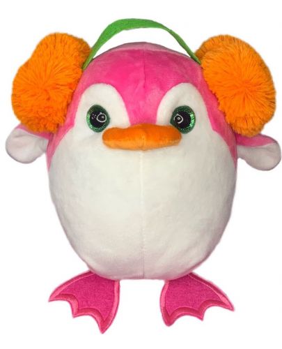 Плюшена играчка Fluffii - Пингвин с наушници - 1