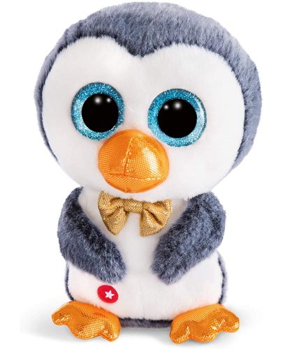 Плюшена играчка Nici Glubschis - Коледен пингвин, 15 cm - 1