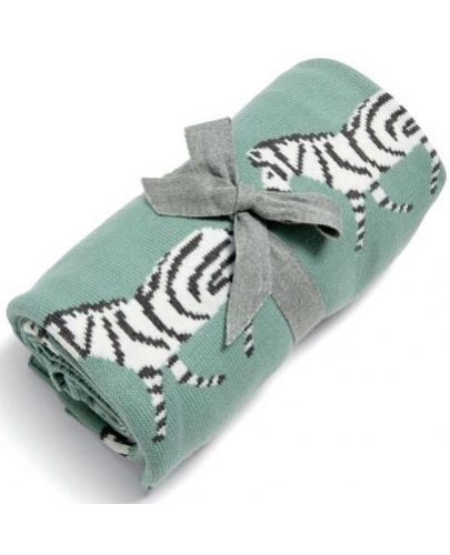 Плетено одеяло Mamas & Papas - Zebra, малко - 2