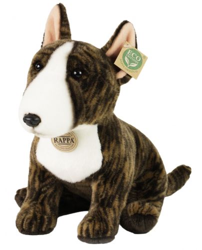 Плюшена играчка Rappa Еко приятели - Куче Английски Бултериер, седящ, 30 cm - 1