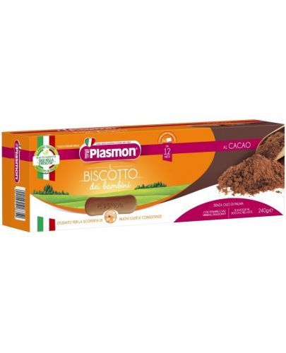 Бишкоти за деца с какао Plasmon, 240 g - 1