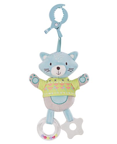 Плюшена играчка за закачане Kikka Boo - Cat - 1