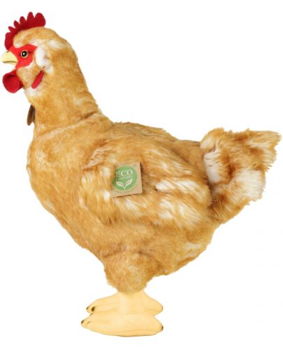 Плюшена играчка Rappa Еко приятели - Домашна кокошка с яйце, 33 cm - 3
