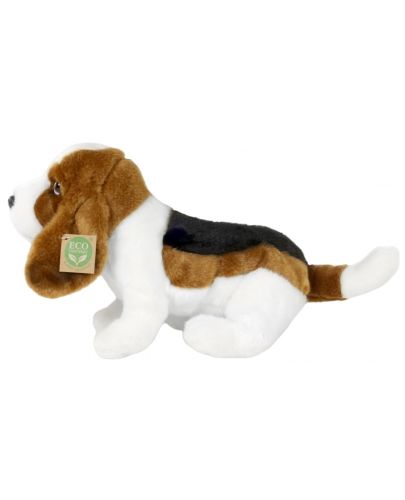 Плюшена играчка Rappa Еко приятели - Куче Басет, стоящо, 32 cm - 3