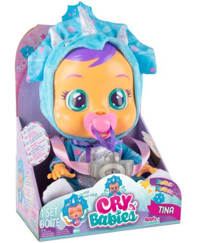  Плачеща кукла със сълзи IMC Toys Cry Babies - Тина, динозавърче - 1