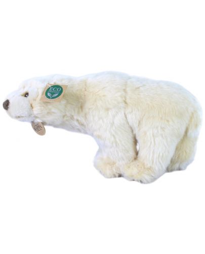 Плюшена играчка Rappa Еко приятели - Бяла мечка, стояща, 33 cm - 3