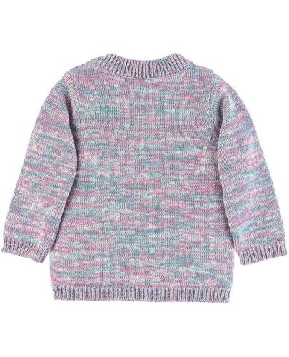 Плетен пуловер Sterntaler - От органичен памук, 86 cm, 18-24 месеца - 2