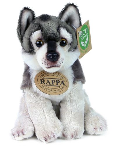 Плюшена играчка Rappa Еко приятели - Вълк, 15 cm - 3