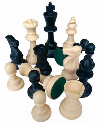 Пластмасови фигури с филц за шах Manopoulos, 95 mm - 1