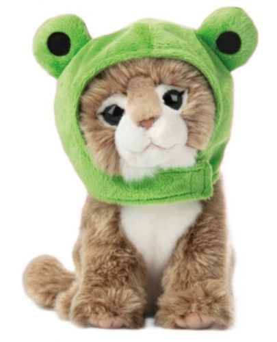 Плюшена играчка Studio Pets - Коте Мейн Кун с шапка, Принц, 23 cm - 1