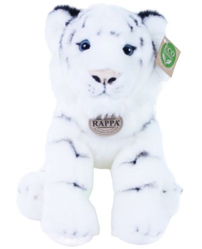 Плюшена играчка Rappa Еко приятели - Бял тигър, стоящ, 30 cm - 1