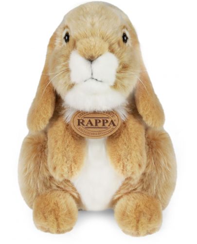 Плюшена играчка Rappa Еко приятели - Бежово зайче, 18 cm - 3