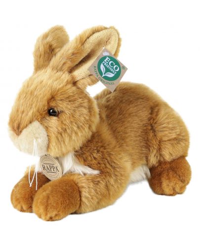 Плюшена играчка Rappa Еко приятели - Зайче, 23 cm, кафяво - 1