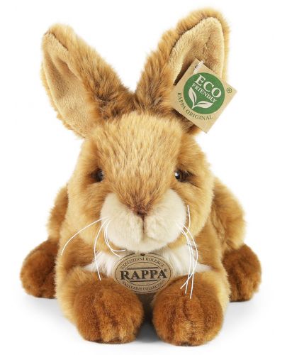 Плюшена играчка Rappa Еко приятели - Зайче, 23 cm, кафяво - 2